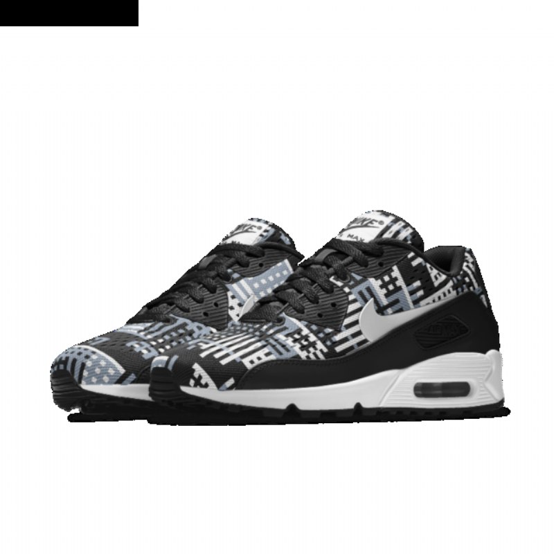 Nike Air Max 90 Em Miesten Musta Valkoinen Sininen