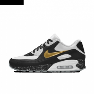 Nike Air Max 90 Essential Homme Id Black White Metallic Gold