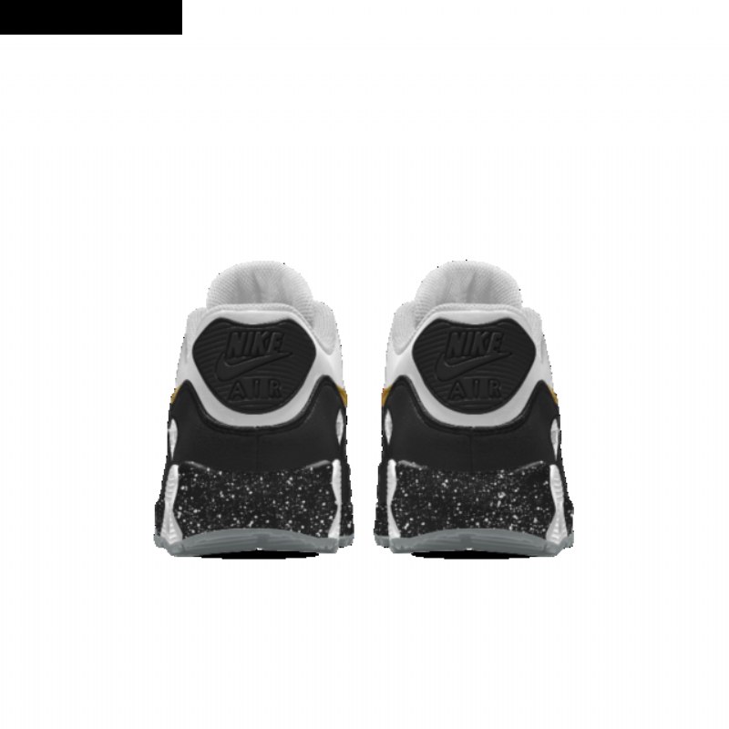 Nike Air Max 90 Essential Homme Id Black White Metallic Gold
