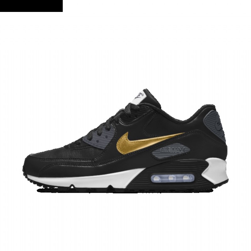 Nike Air Max 90 Essential Homme Id Musta Harmaa Kultainen