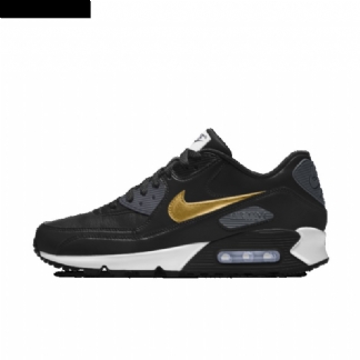 Nike Air Max 90 Essential Homme Id Musta Harmaa Kultainen