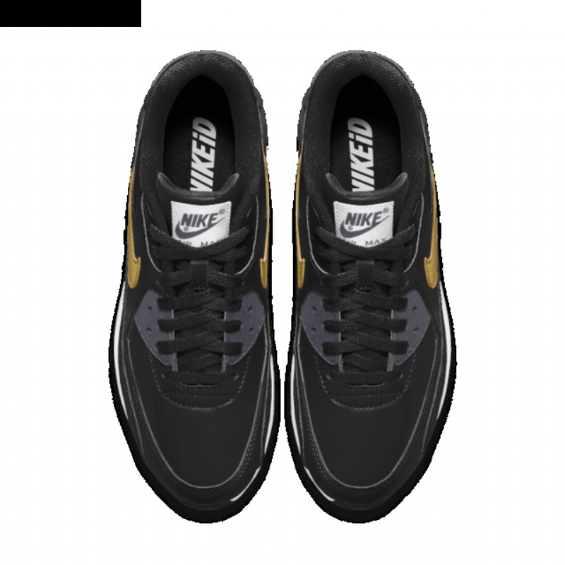 Nike Air Max 90 Essential Homme Id Musta Harmaa Kultainen