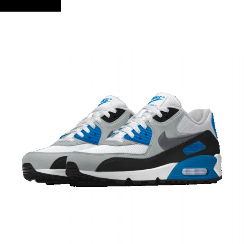 Nike Air Max 90 Essential Homme Id Sininen Harmaa Valkoinen Musta