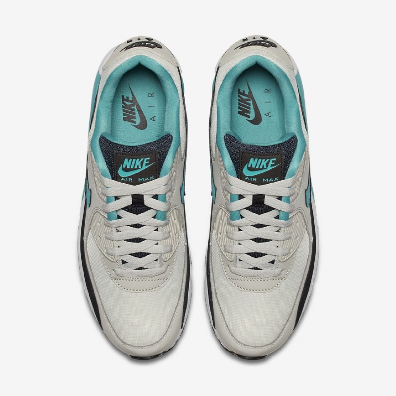 Nike Air Max 90 Essential Miesten Light Bone Musta Valkoinen Turkoosi Urheilu