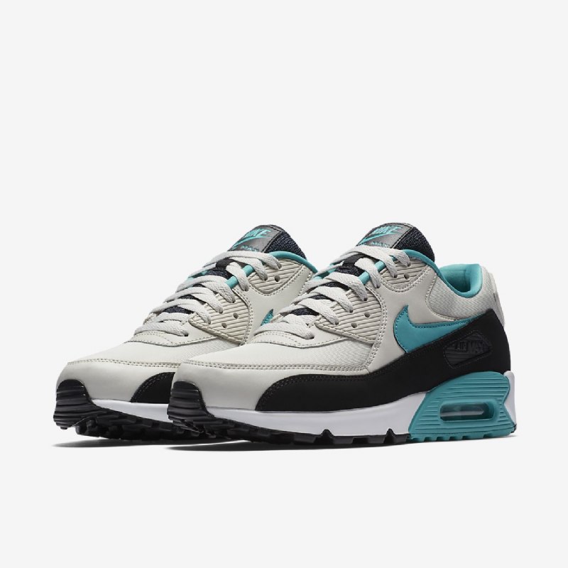 Nike Air Max 90 Essential Miesten Light Bone Musta Valkoinen Turkoosi Urheilu