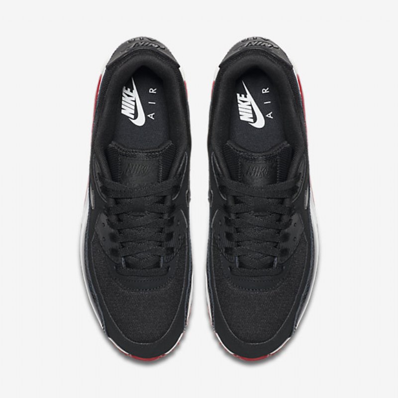 Nike Air Max 90 Essential Miesten Musta Punainen Fitness White