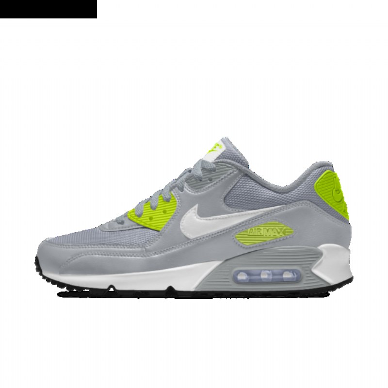Nike Air Max 90 Essential Woman Musta Kirkkaan Vihreä Valkoinen