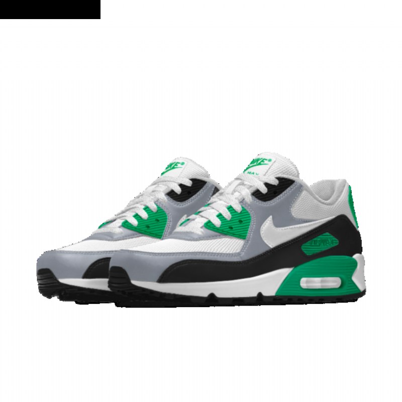 Nike Air Max 90 Miesten Musta Valkoinen Harmaa Wolf