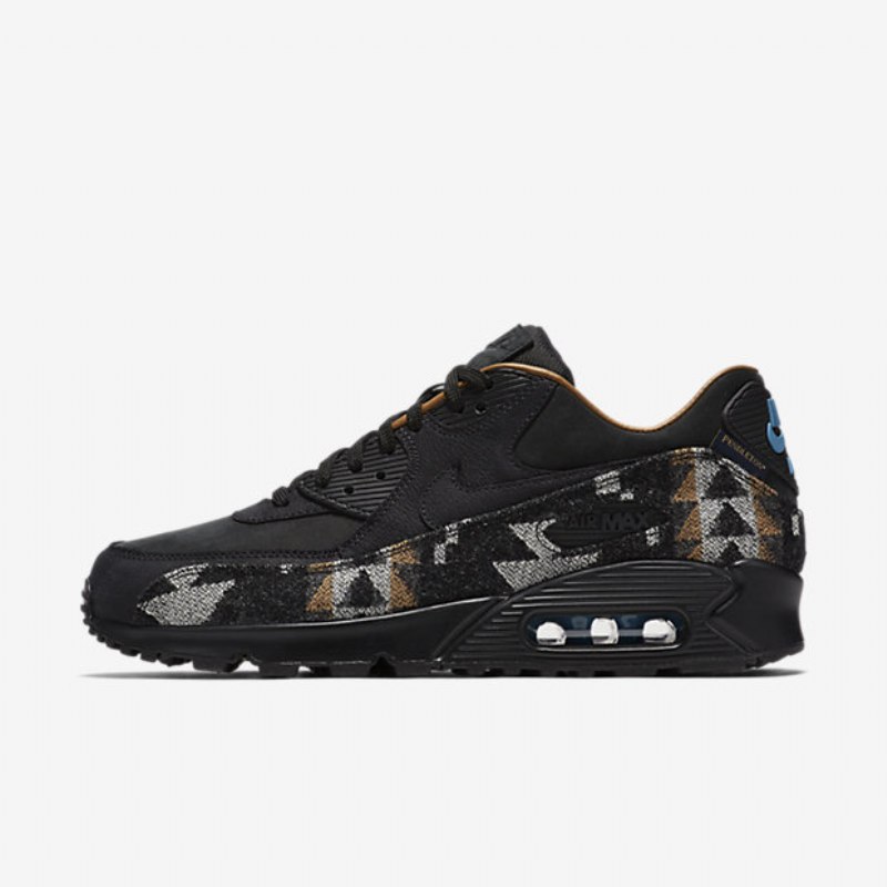 Nike Air Max 90 Miesten Pendleton Qs Black Blue Stratus Brown Ale