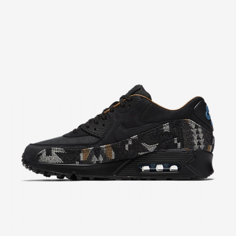 Nike Air Max 90 Miesten Pendleton Qs Black Blue Stratus Brown Ale