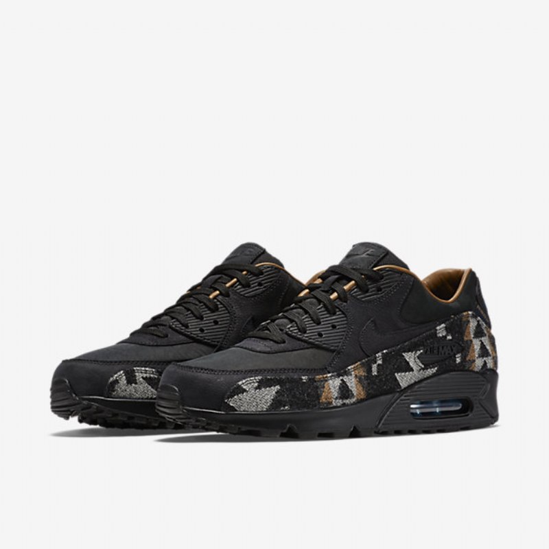 Nike Air Max 90 Miesten Pendleton Qs Black Blue Stratus Brown Ale