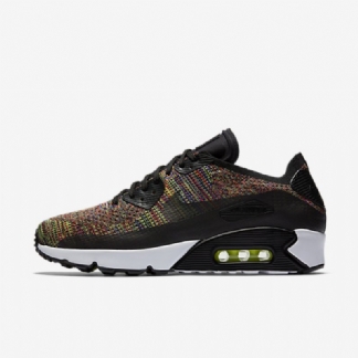 Nike Air Max 90 Miesten Ultra 2.0 Flyknit Black Primordial Blue Volt Crimson Briljantti