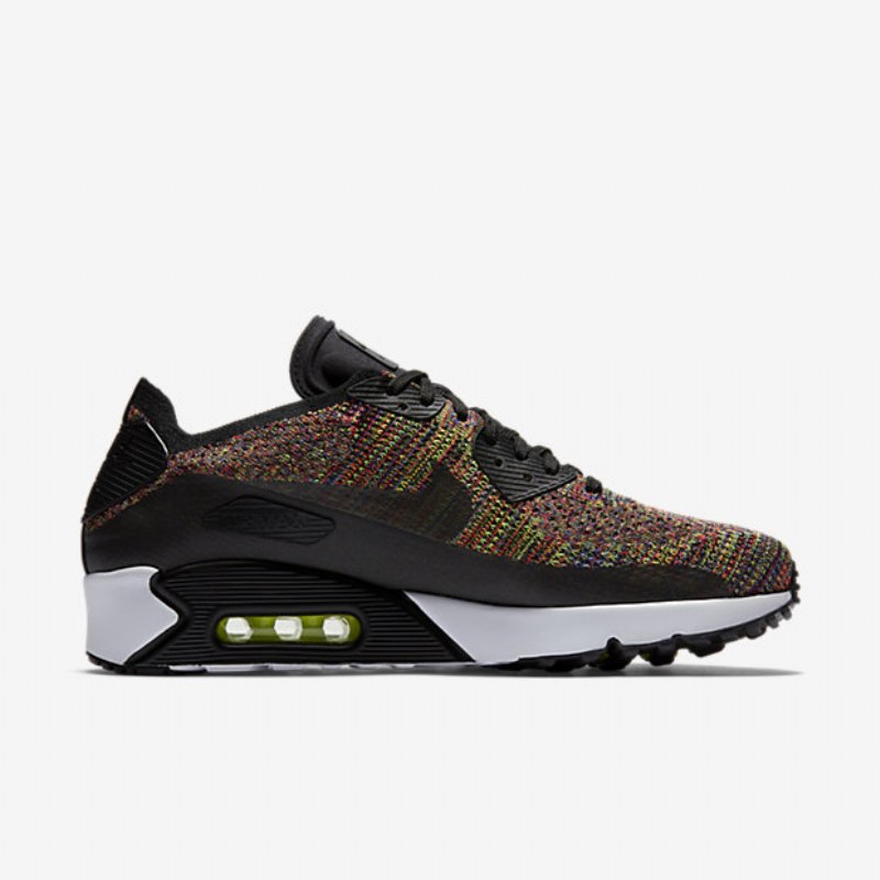 Nike Air Max 90 Miesten Ultra 2.0 Flyknit Black Primordial Blue Volt Crimson Briljantti