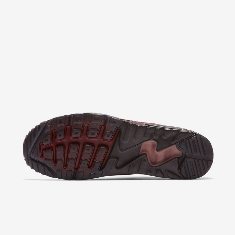 Nike Air Max 90 Miesten Ultra 2.0 Flyknit Black Team Bordeaux Tummanpunainen Ruoste