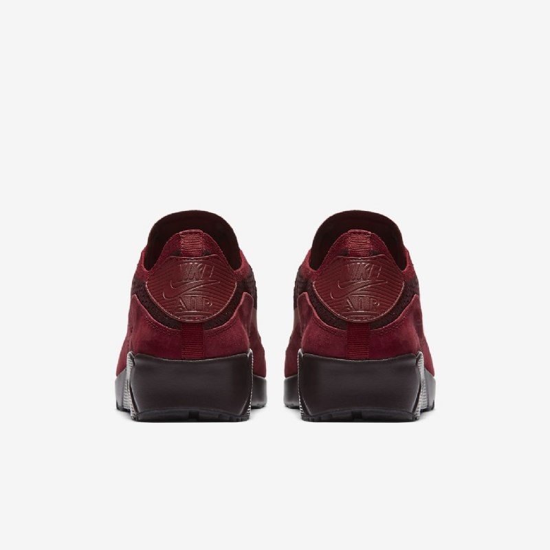 Nike Air Max 90 Miesten Ultra 2.0 Flyknit Black Team Bordeaux Tummanpunainen Ruoste
