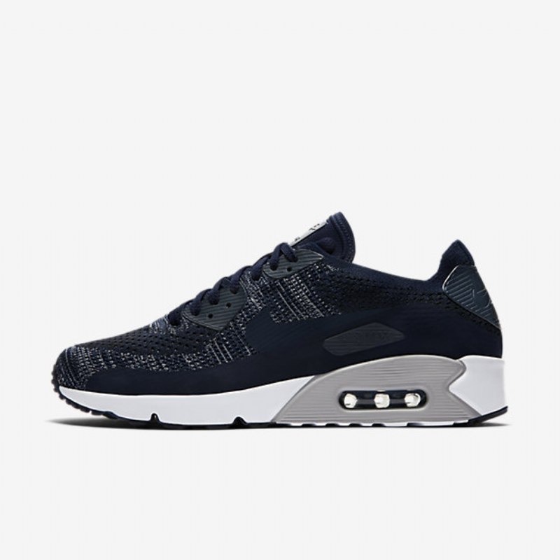 Nike Air Max 90 Miesten Ultra 2.0 Flyknit College Navy Grey Wolf
