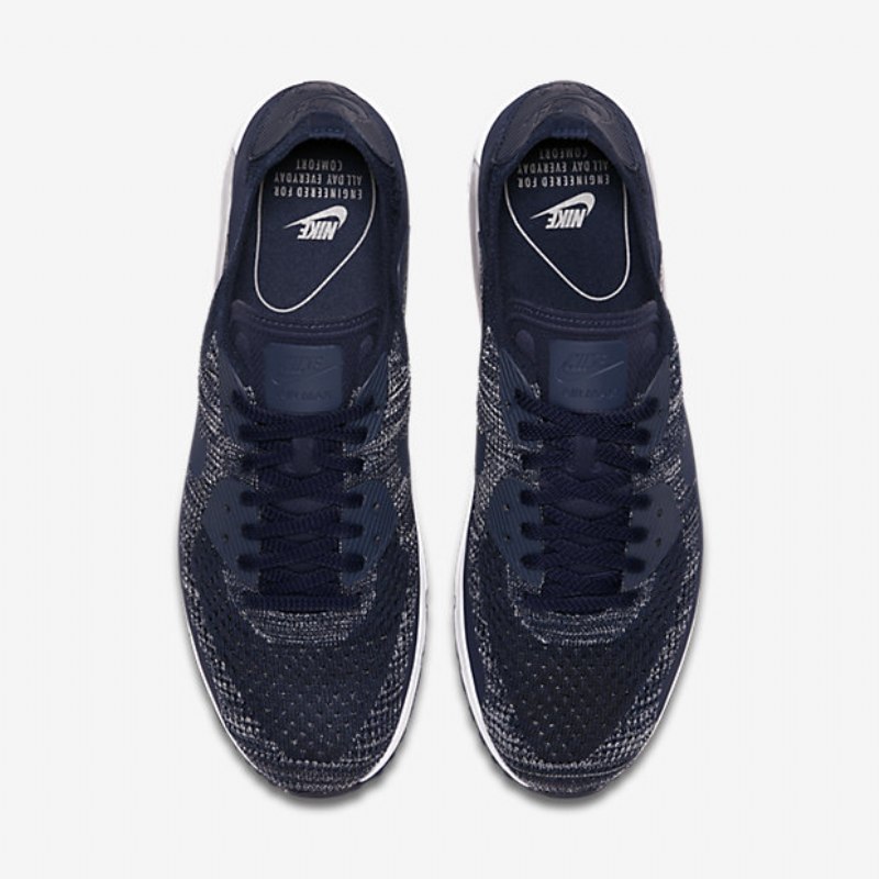 Nike Air Max 90 Miesten Ultra 2.0 Flyknit College Navy Grey Wolf