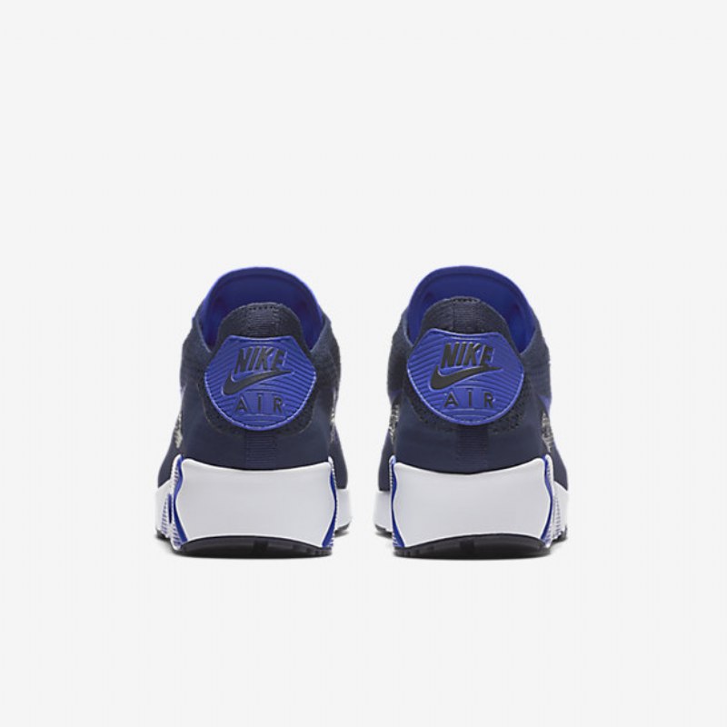 Nike Air Max 90 Miesten Ultra 2.0 Flyknit Navy University Valkoinen Musta Sininen Ensiarvoisen Tärkeä
