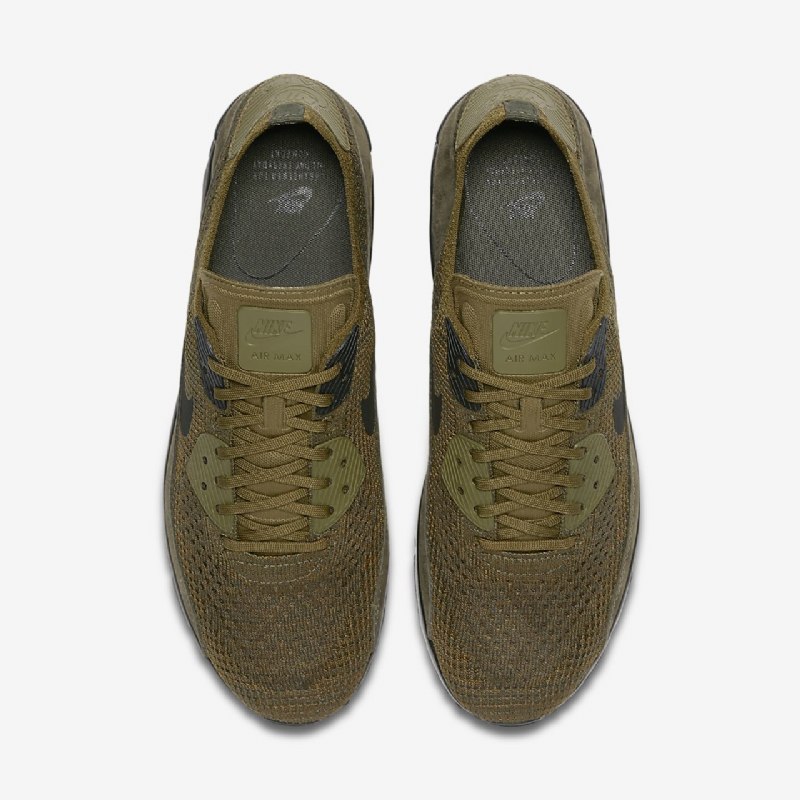 Nike Air Max 90 Miesten Ultra 2.0 Flyknit Olive Flak Cargo Khaki Black