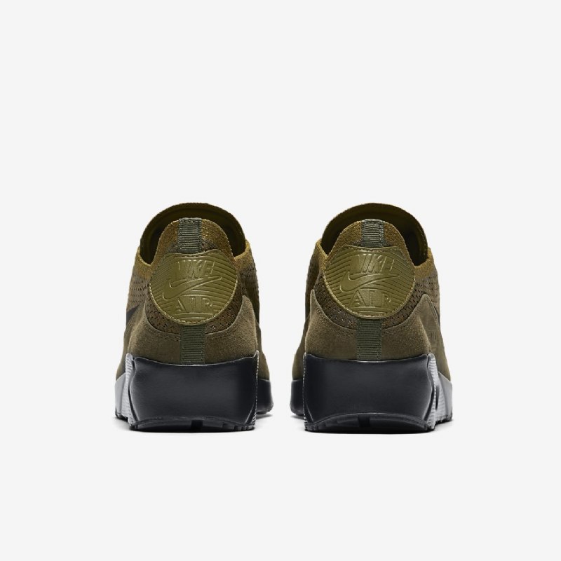 Nike Air Max 90 Miesten Ultra 2.0 Flyknit Olive Flak Cargo Khaki Black