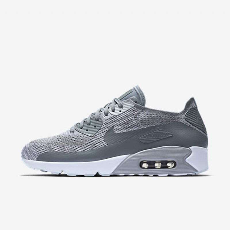 Nike Air Max 90 Miesten Ultra 2.0 Flyknit Pure Platinum White Harmaa Wolf Kylmä