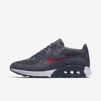 Nike Air Max 90 Naiset Ultra 2.0 Flyknit Light Carbon White Fuchsia Glow Pink Force