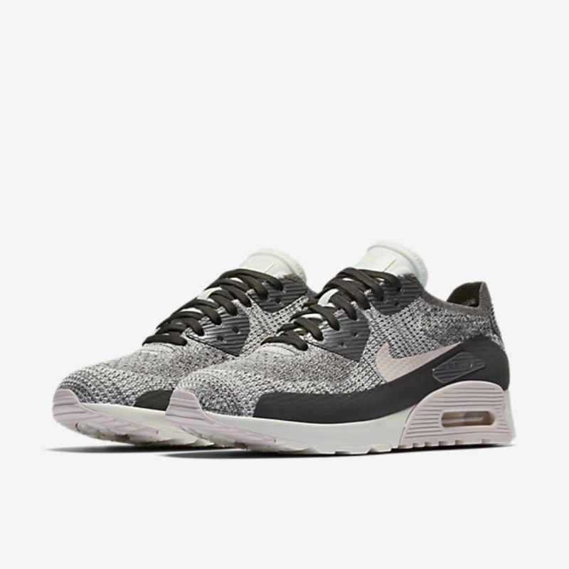 Nike Air Max 90 Naiset Ultra 2.0 Flyknit Midnight Fog Sail Punainen Siltstone