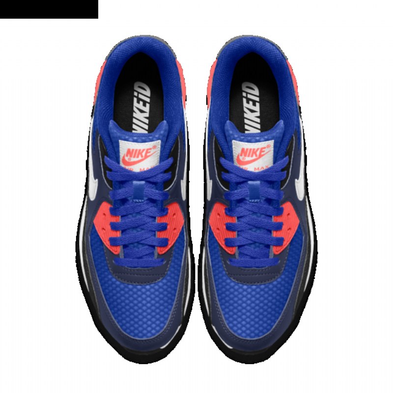 Nike Air Max 90 Naisten Blue Lava Glow Black White