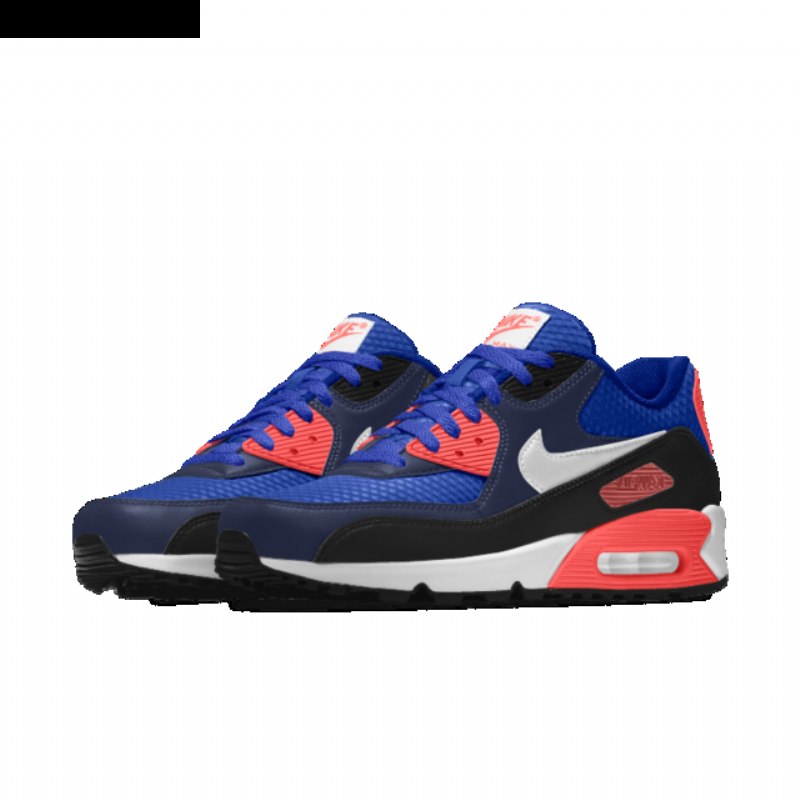 Nike Air Max 90 Naisten Blue Lava Glow Black White