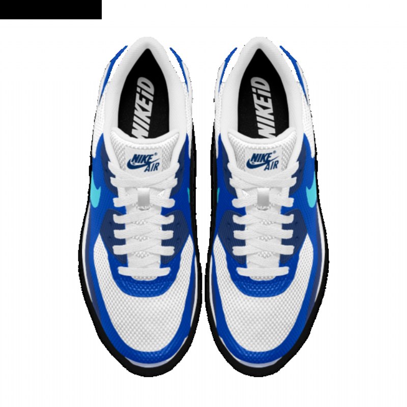 Nike Air Max 90 Naisten Hyp Sininen Valkoinen Vihreä