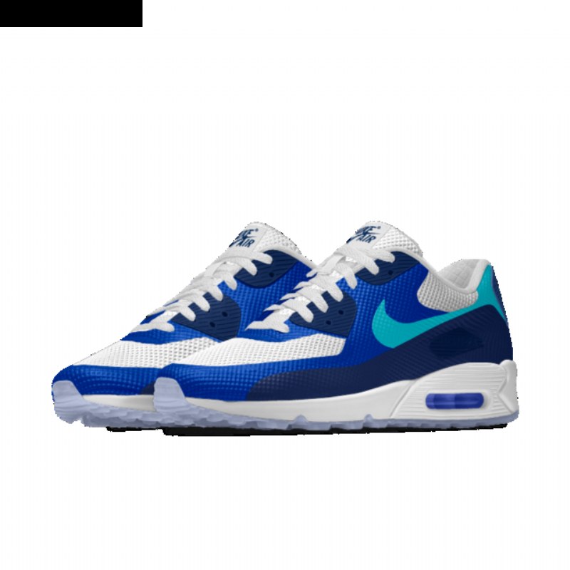 Nike Air Max 90 Naisten Hyp Sininen Valkoinen Vihreä