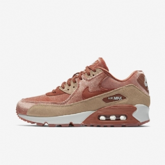 Nike Air Max 90 Naisten Lx Pölyinen Fishing Beige Bio Summit Valkoinen