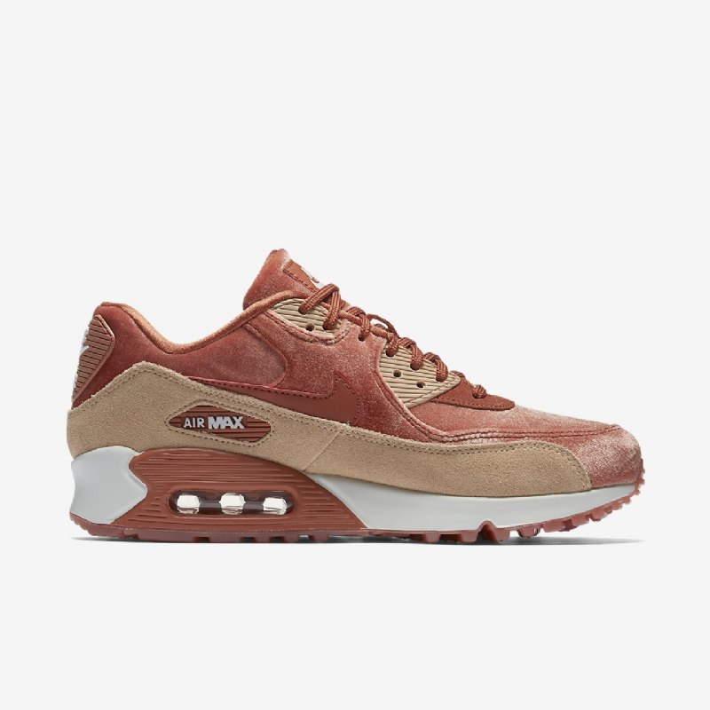 Nike Air Max 90 Naisten Lx Pölyinen Fishing Beige Bio Summit Valkoinen