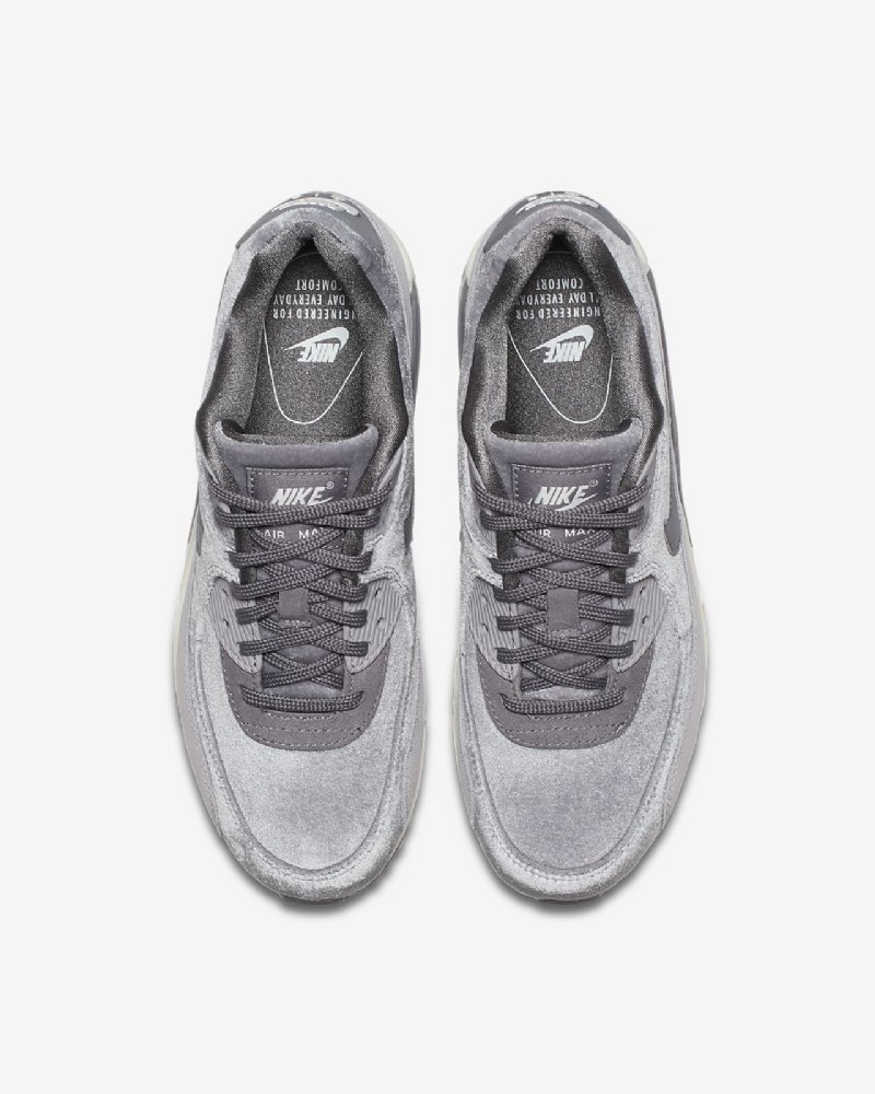 Nike Air Max 90 Naisten Lx Smoke Gun Harmaa Tunnelma Summit White