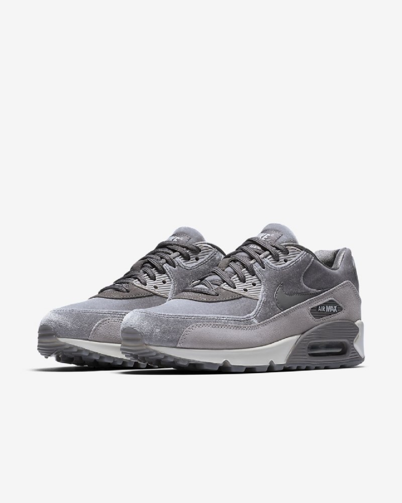 Nike Air Max 90 Naisten Lx Smoke Gun Harmaa Tunnelma Summit White