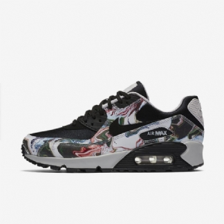 Nike Air Max 90 Naisten Marmoroitu Musta Harmaa Laaja