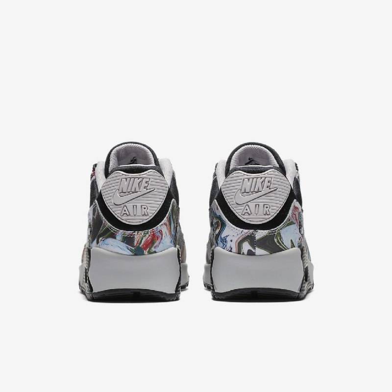 Nike Air Max 90 Naisten Marmoroitu Musta Harmaa Laaja