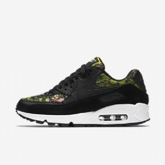 Nike Air Max 90 Naisten Se Musta Pinkki Prism Summit Valkoinen
