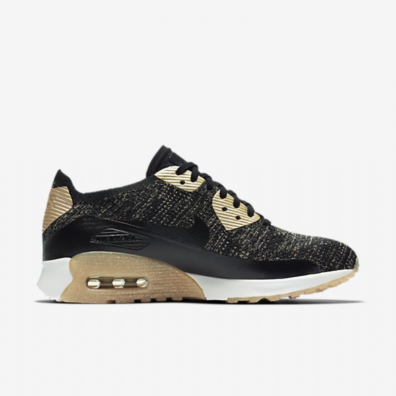 Nike Air Max 90 Naisten Ultra 2.0 Flyknit Black Metalli