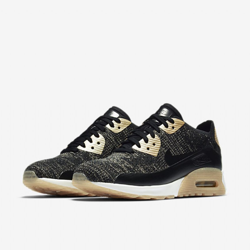 Nike Air Max 90 Naisten Ultra 2.0 Flyknit Black Metalli