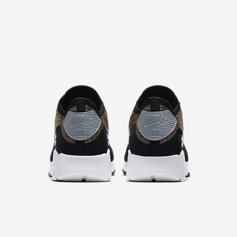 Nike Air Max 90 Naisten Ultra 2.0 Flyknit Musta Harmaa Kylmä Valkoinen Keskikokoinen