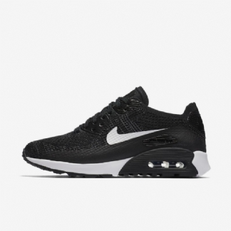 Nike Air Max 90 Naisten Ultra 2.0 Flyknit Musta Tummanharmaa Valkoinen
