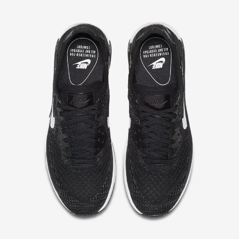 Nike Air Max 90 Naisten Ultra 2.0 Flyknit Musta Tummanharmaa Valkoinen