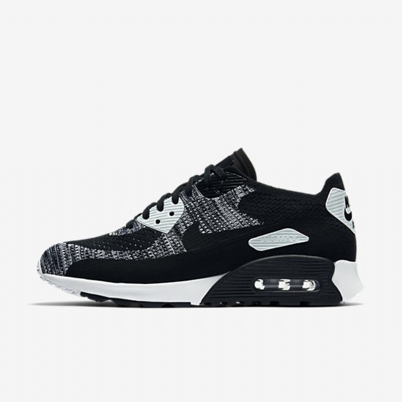 Nike Air Max 90 Naisten Ultra 2.0 Flyknit Musta Valkoinen Harmaa