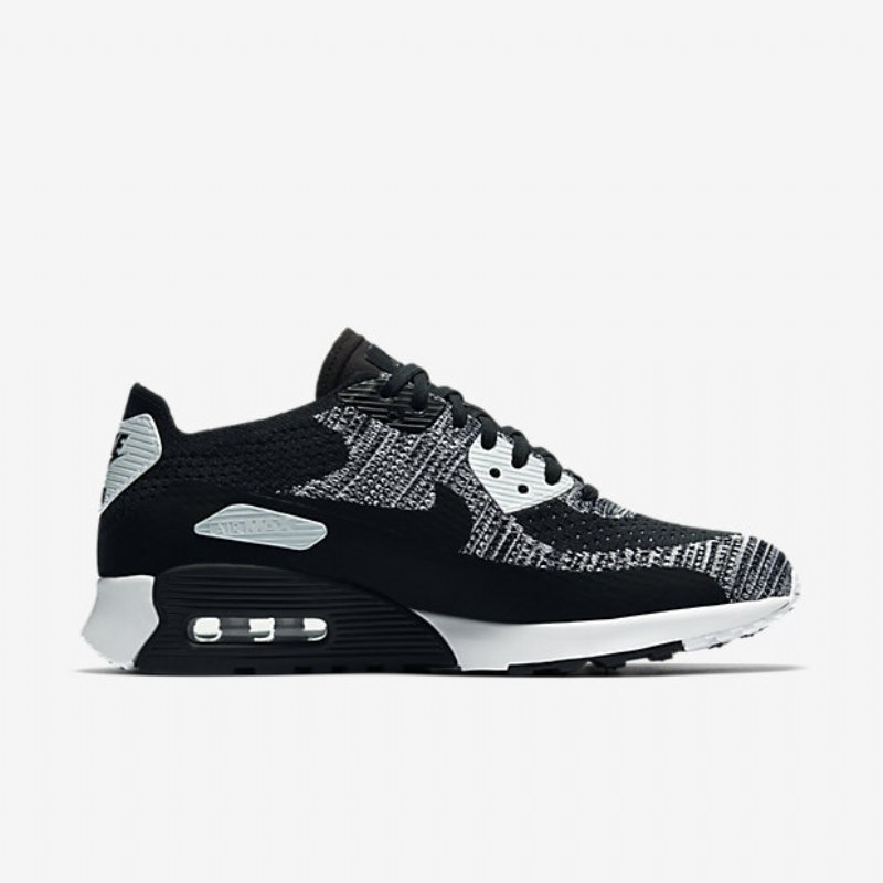 Nike Air Max 90 Naisten Ultra 2.0 Flyknit Musta Valkoinen Harmaa