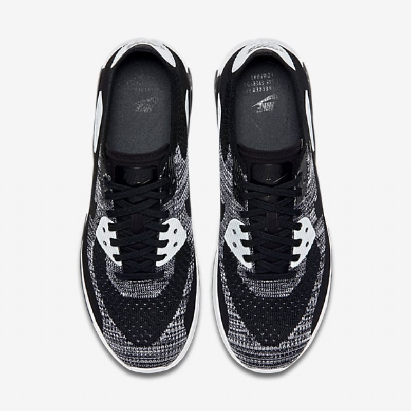 Nike Air Max 90 Naisten Ultra 2.0 Flyknit Musta Valkoinen Harmaa