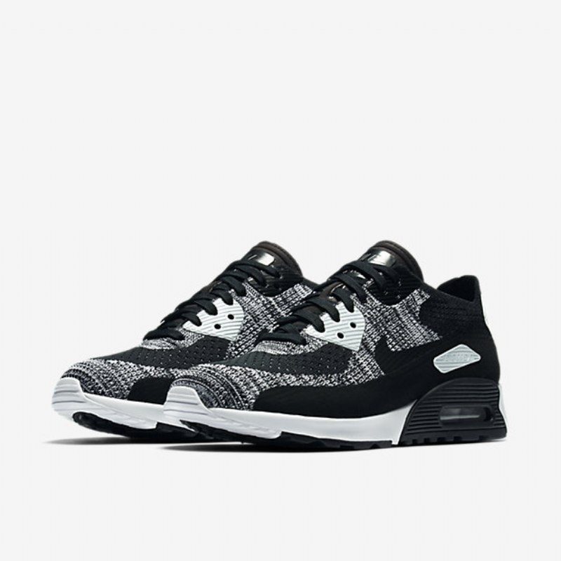 Nike Air Max 90 Naisten Ultra 2.0 Flyknit Musta Valkoinen Harmaa