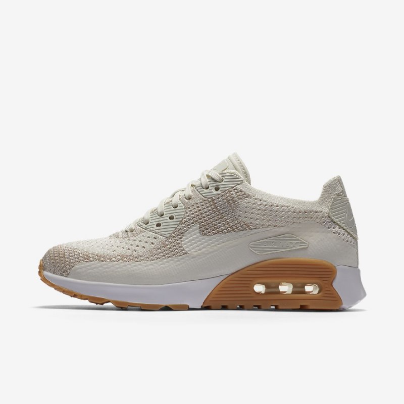Nike Air Max 90 Naisten Ultra 2.0 Flyknit Sailing Sand Keltainen Purukumi Valkoinen