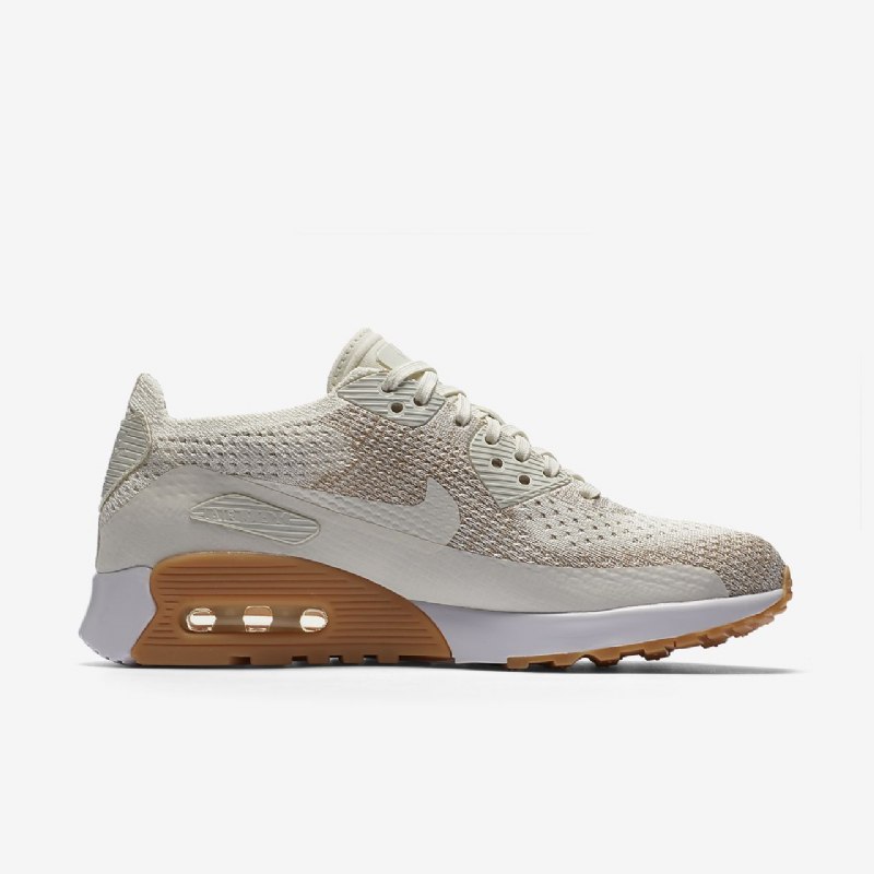 Nike Air Max 90 Naisten Ultra 2.0 Flyknit Sailing Sand Keltainen Purukumi Valkoinen