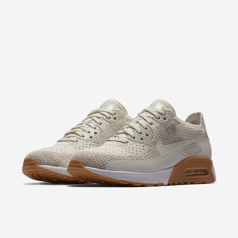 Nike Air Max 90 Naisten Ultra 2.0 Flyknit Sailing Sand Keltainen Purukumi Valkoinen
